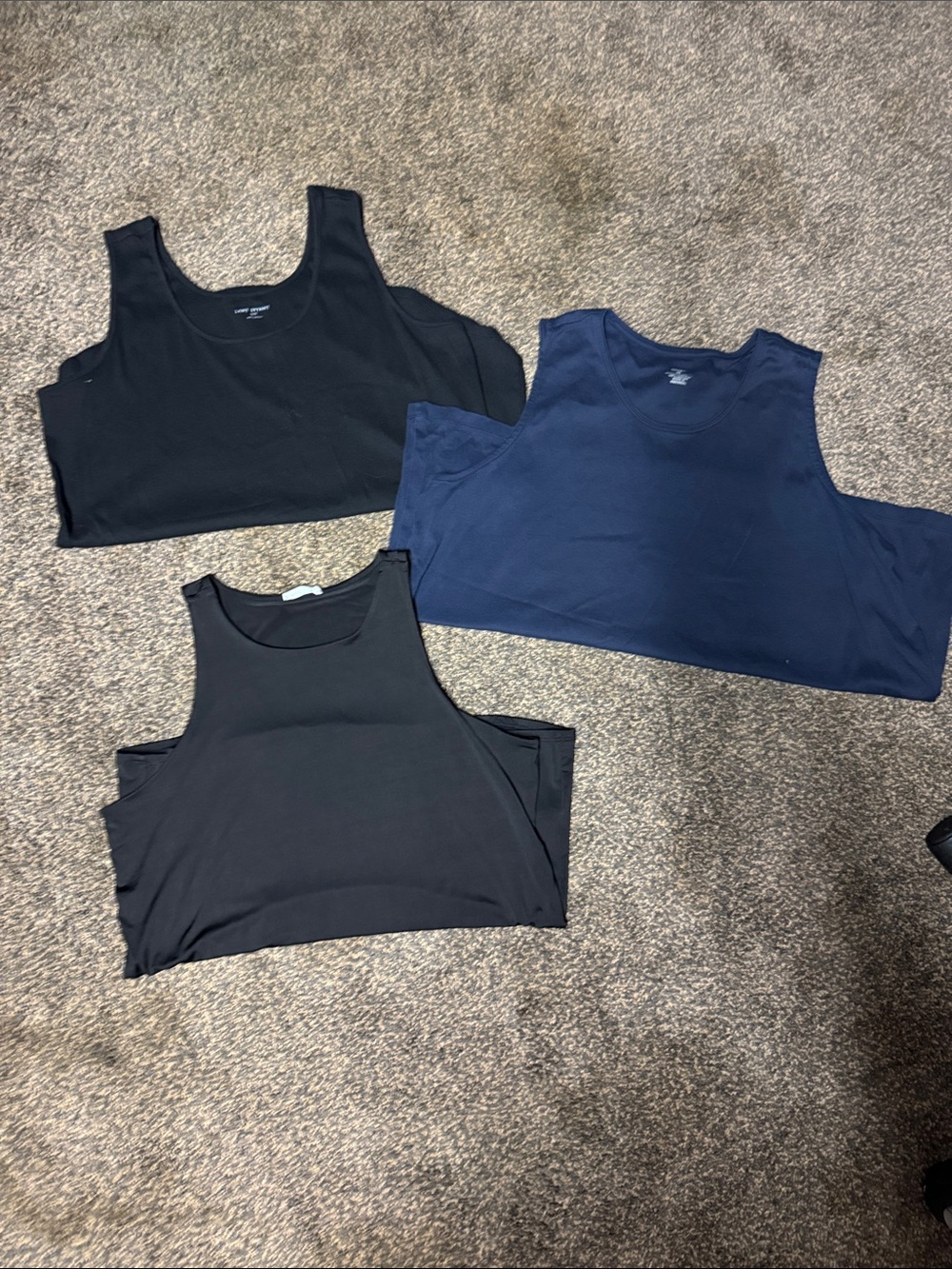 Tank Top Bundle - Black & Navy Blue 2x xxl 2xl CJ Banks Lane Bryant Body Shaper